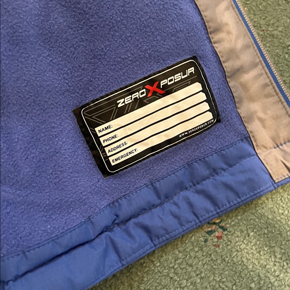 Girls ZeroXposur Blue Textured Jacket - Picture 5 of 7